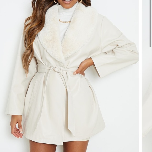 PrettyLittleThing Jackets & Blazers - PrettyLittleThing Fur Jacket/Coat
